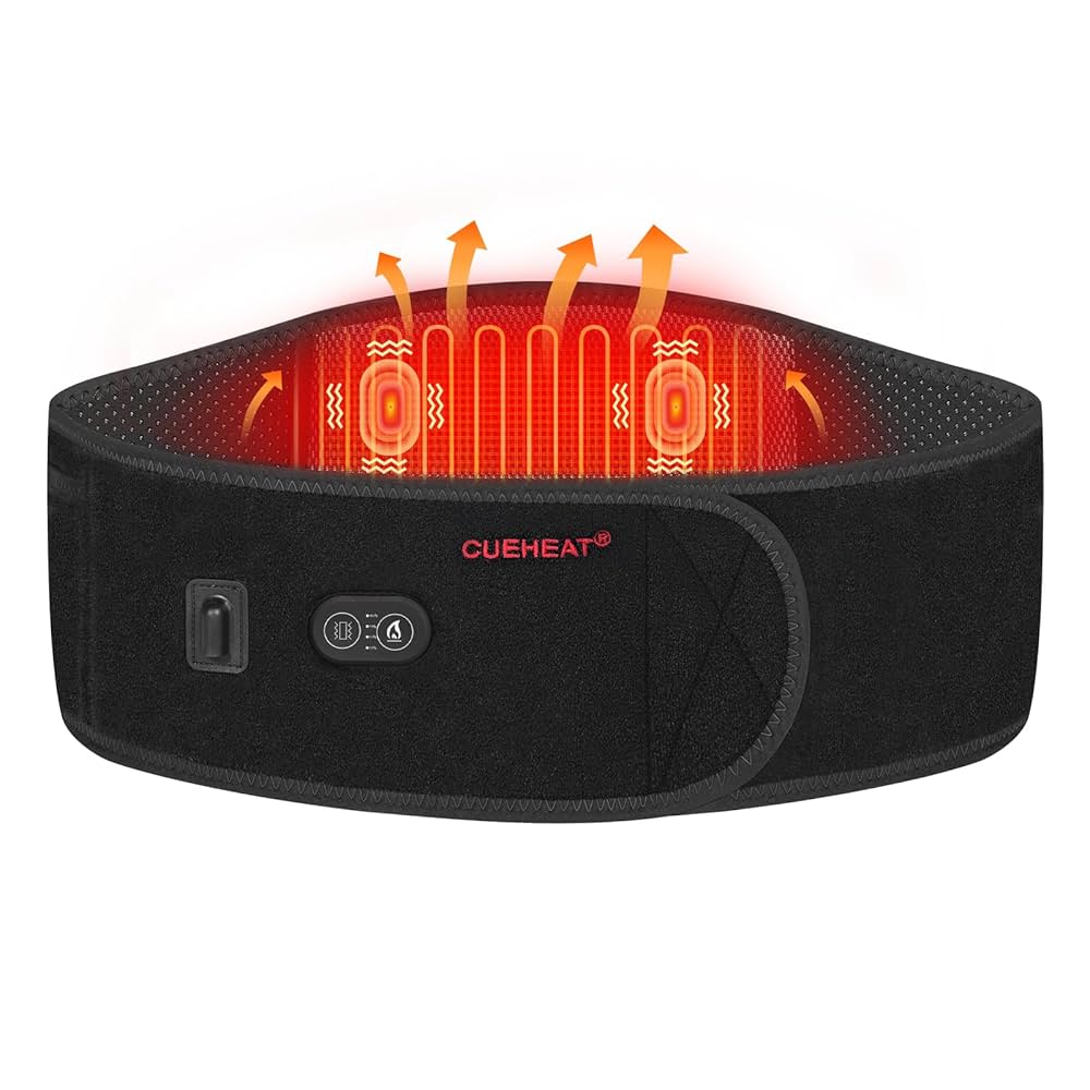 Faja Lumbar terapia, 2 en 1, CALOR y MASAJE