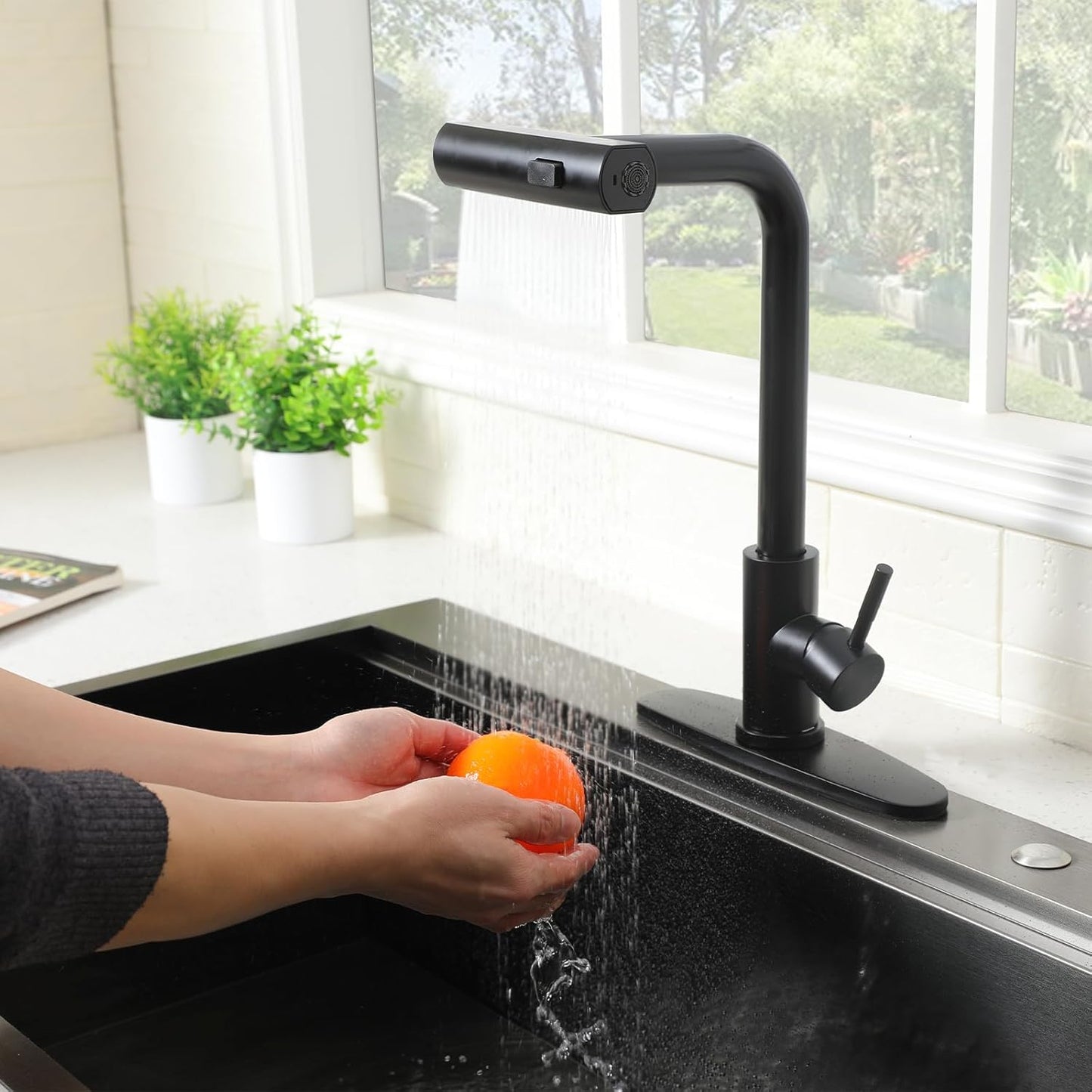 Grifo Monomando para Cocina con Ducha Extraíble (Pull-Out)