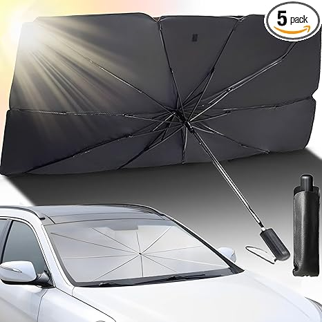 Parasol plegable para Auto con filtro UV tipo paraguas