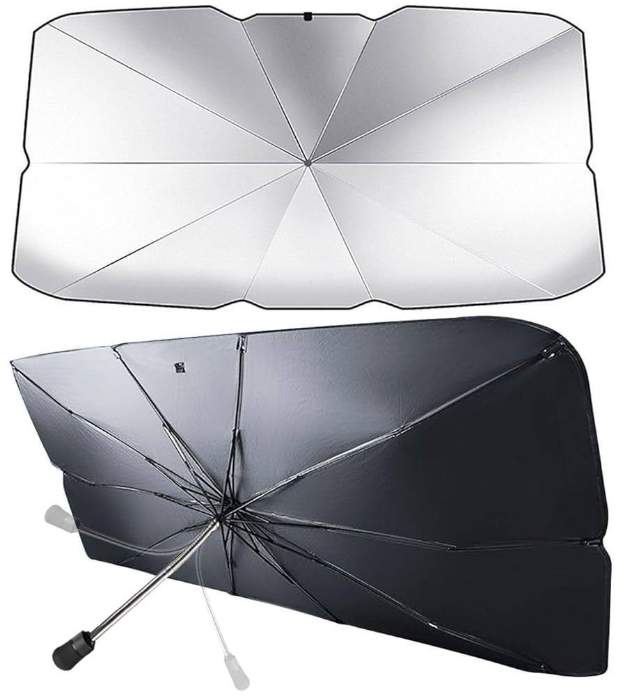 Parasol plegable para Auto con filtro UV tipo paraguas