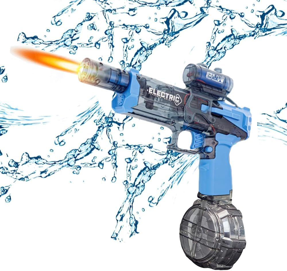 Pistola de Agua Automática de Alta Velocidad (Eléctrica) | GLOCK y Recargable