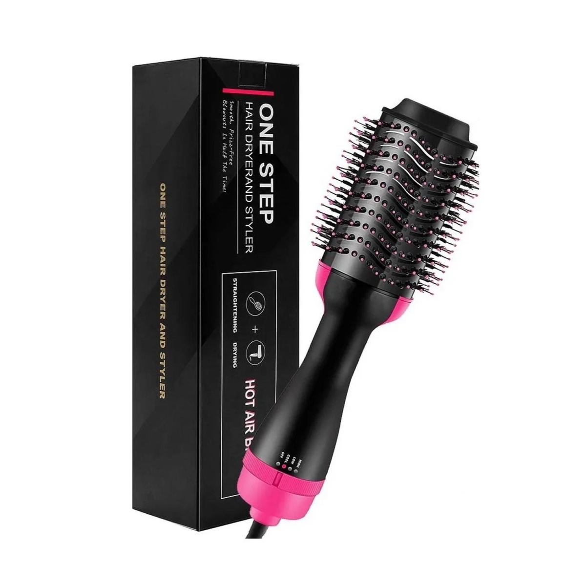 Cepillo Alisador Eléctrico Secador ANTI FRIZZ 3 en 1