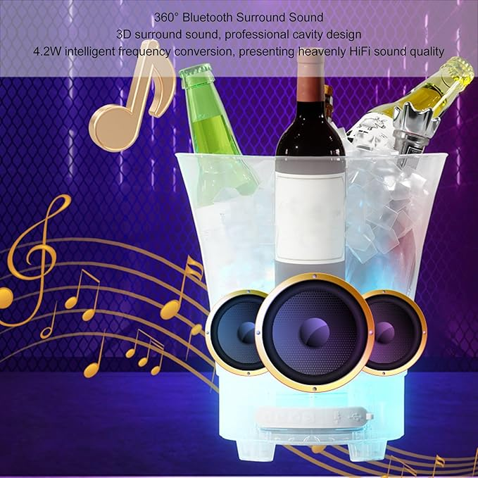 Hielera Parlante Bluetooth 7 LITROS MULTICOLOR