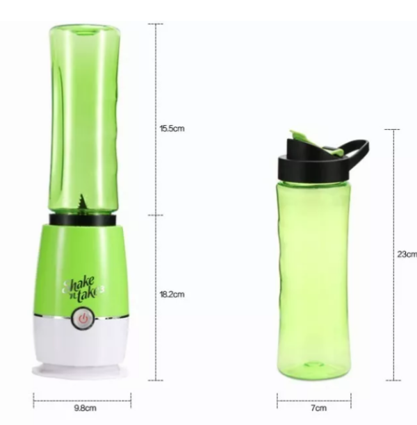 BATIDORA PORTATIL SHAKE AND TAKE 3 CON 2 VASOS