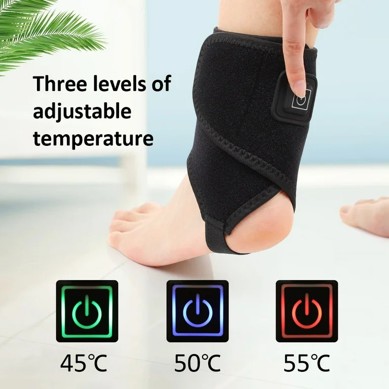 Tobillera soporte terapia con 3 niveles de calor, tobillo y pie