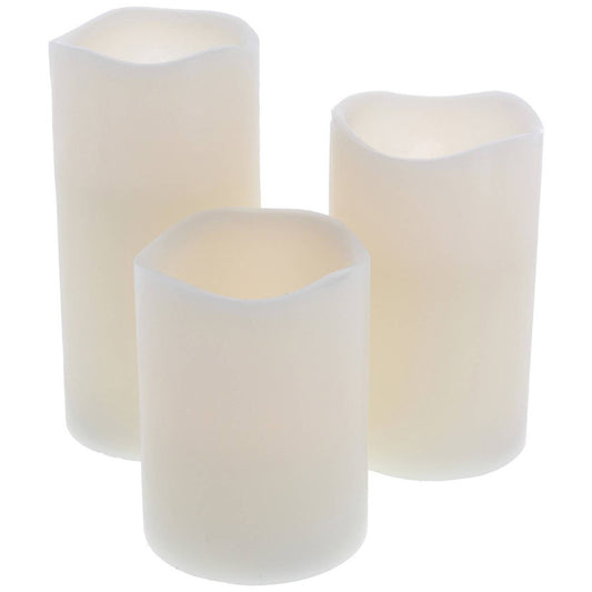 Set 3 Velas Led Decorativas con Control Remoto