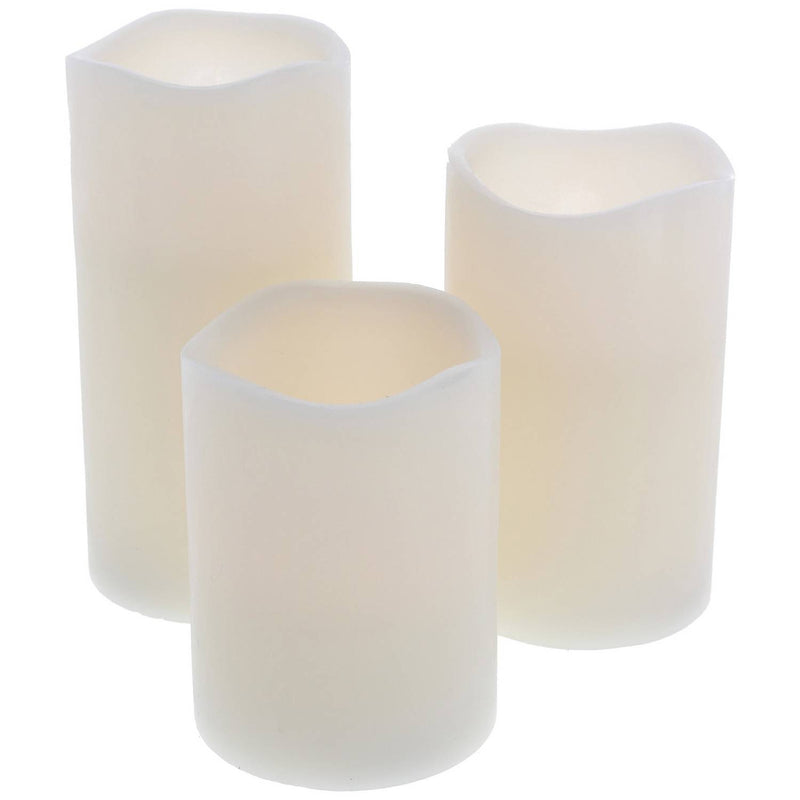 Set 3 Velas Led Decorativas con Control Remoto