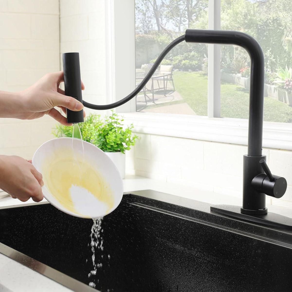 Grifo Monomando para Cocina con Ducha Extraíble (Pull-Out)