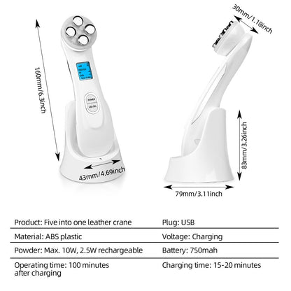 Radio Frecuencia Facial Anti Arrugas Led Fototerapia Belleza