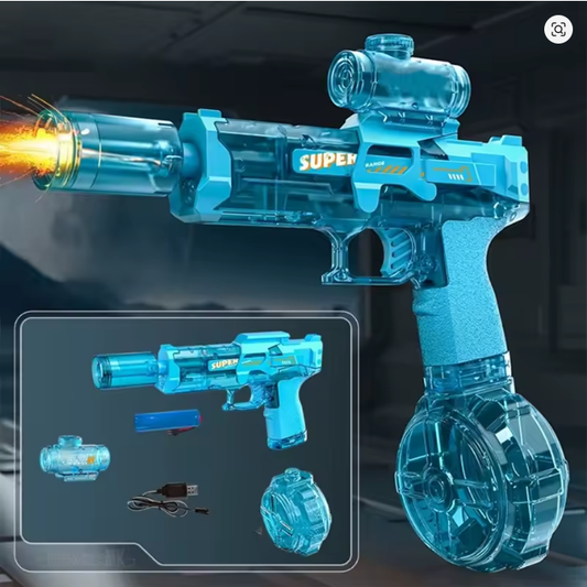Pistola de Agua Automática de Alta Velocidad (Eléctrica) | GLOCK y Recargable