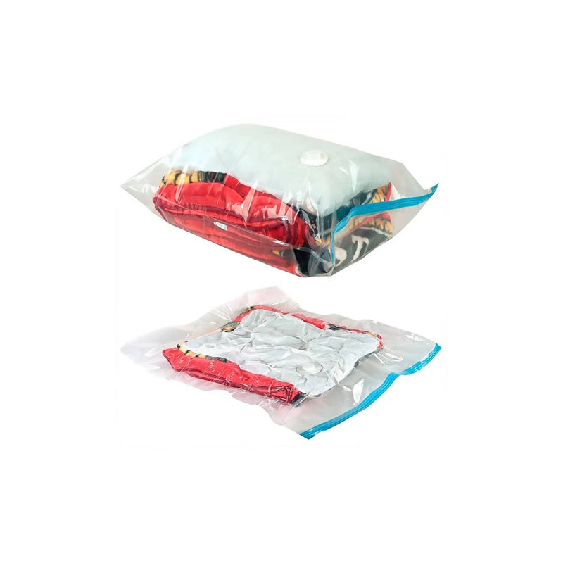 Pack de 6 Bolsas Guardar Ropa al Vacio-Transparente 60x80 cms