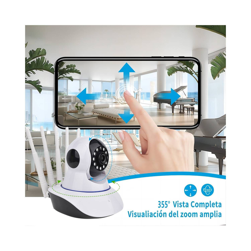 Camara De Seguridad  IP WIFI HD MOTORIZADA VISION NOCTURNA 360º