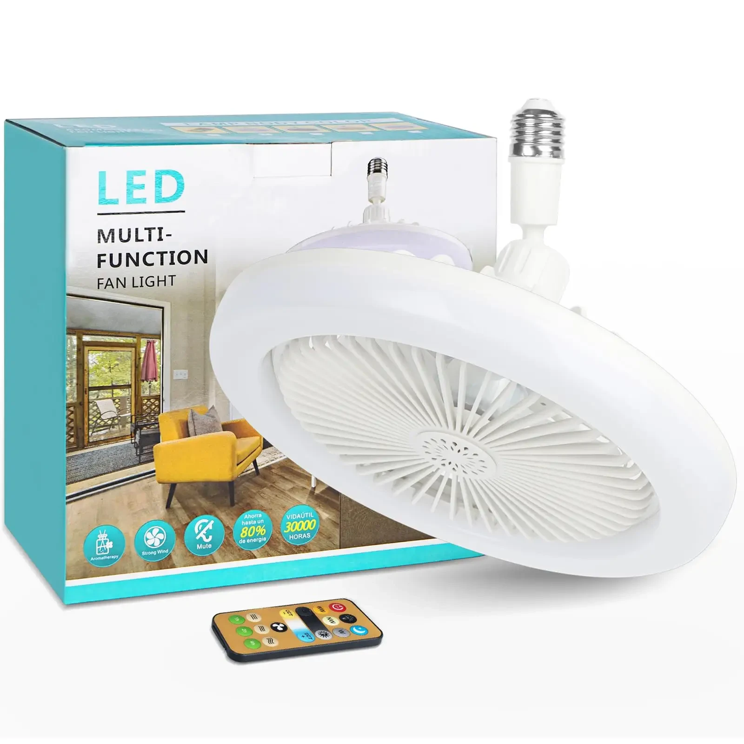 Ventilador De Techo 3 En 1 Con LUZ LED