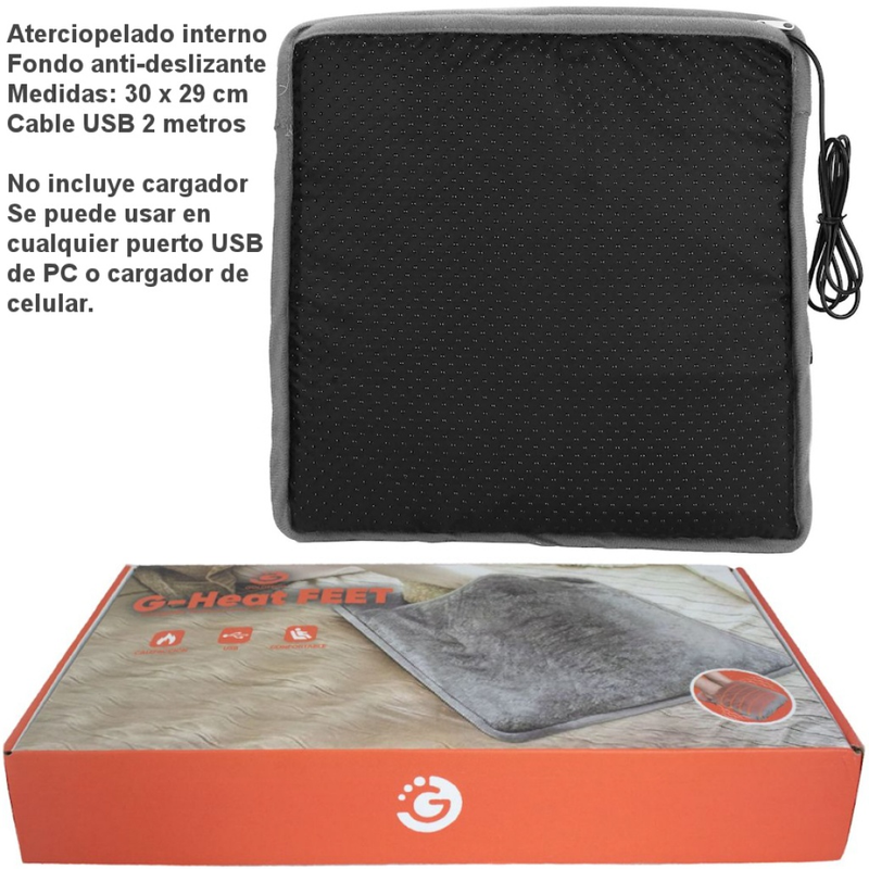 Calentador de pies eléctrico multiuso