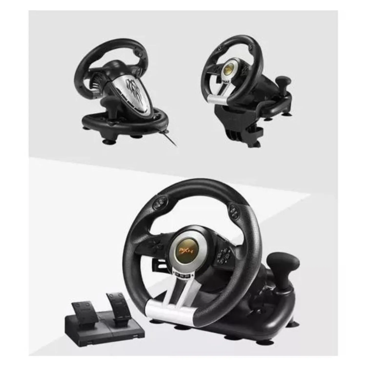 Volante  PXN V3 PRO con Pedales PC PS3/4 Xbox One Series X