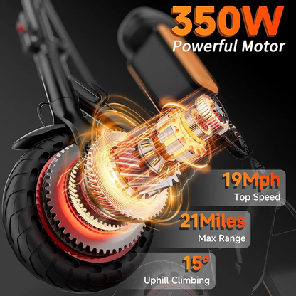 Scotter electrico con asiento desmontable y bolso plegable
