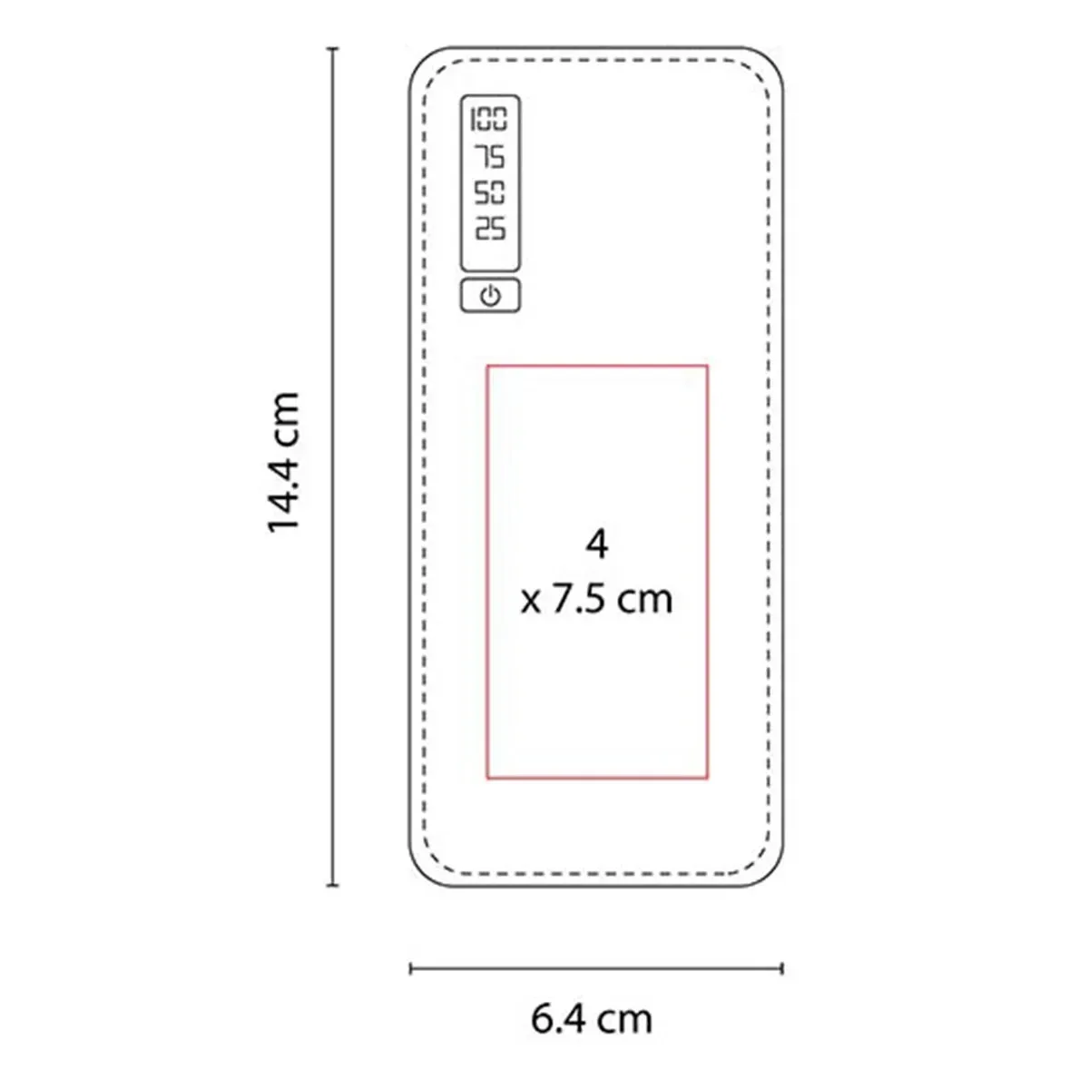 POWER BANK 20.000 MAH CON 3 SALIDAS USB Y LINTERNA LED