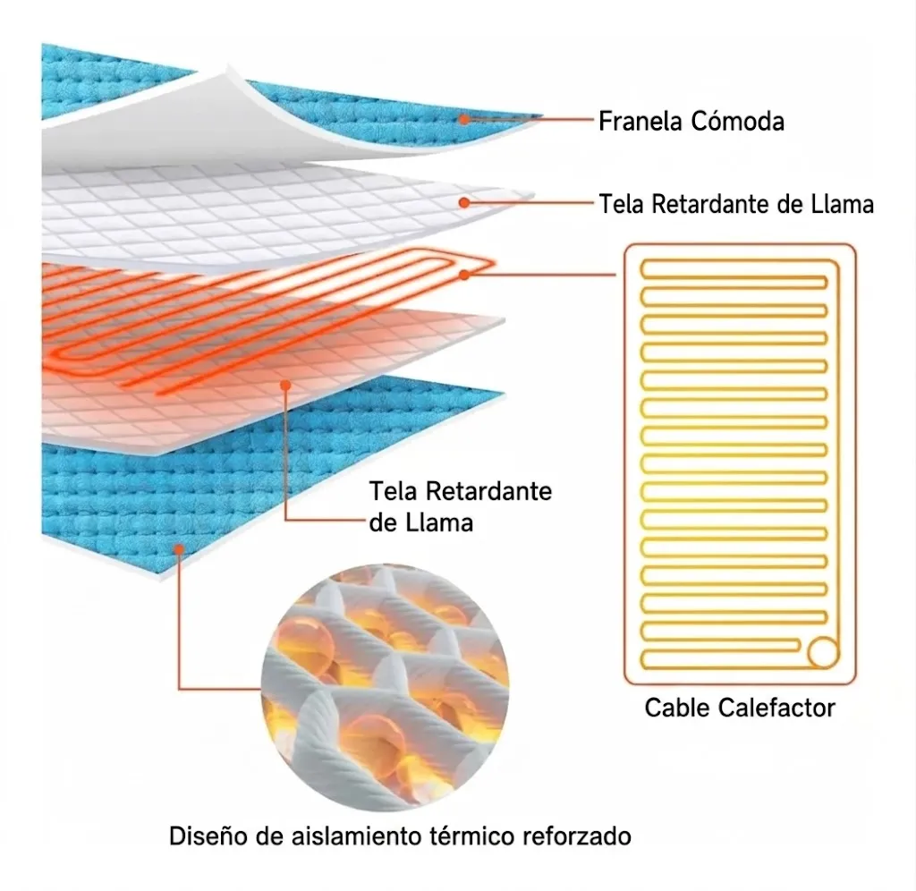 MANTA TÉRMICA  PARA TERAPIA CON CONTROL DE TEMPERATURA