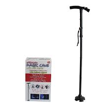 Bastón Plegable Luz Led 4 Apoyos,Ortopédico