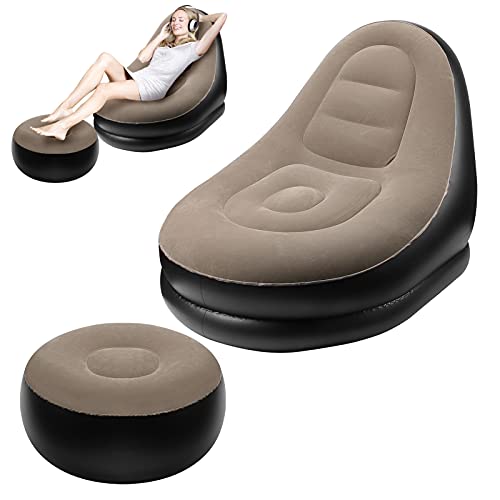 Sofá Sillón Inflable, Posa Pies