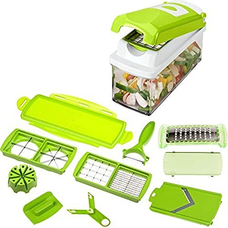 Picador y Rallador de Verduras y Frutas 5 en 1