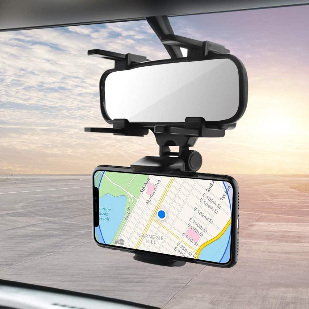 Soporte celular para espejo retrovisor