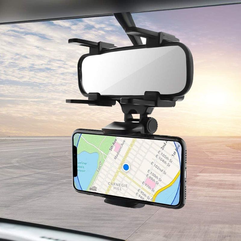 Soporte celular para espejo retrovisor