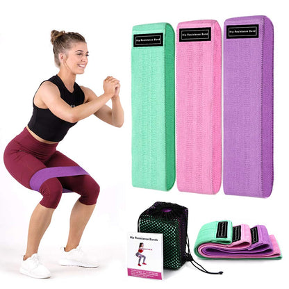 Set 3 bandas de resistencia para gluteos y piernas