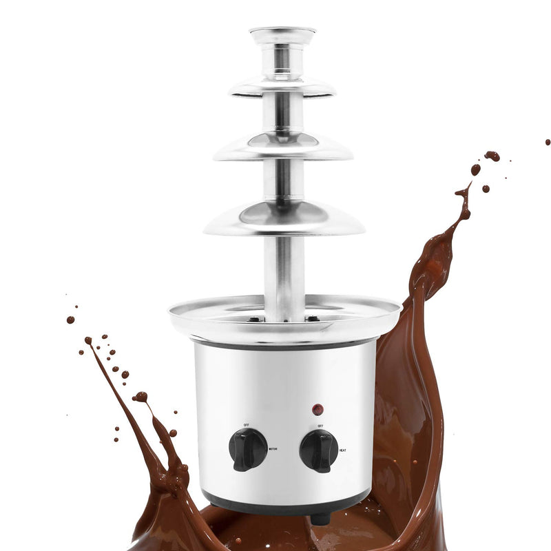 Cascada Fuente Chocolate Fondue 4 Niveles Acero Inoxidable