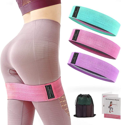 Set 3 bandas de resistencia para gluteos y piernas