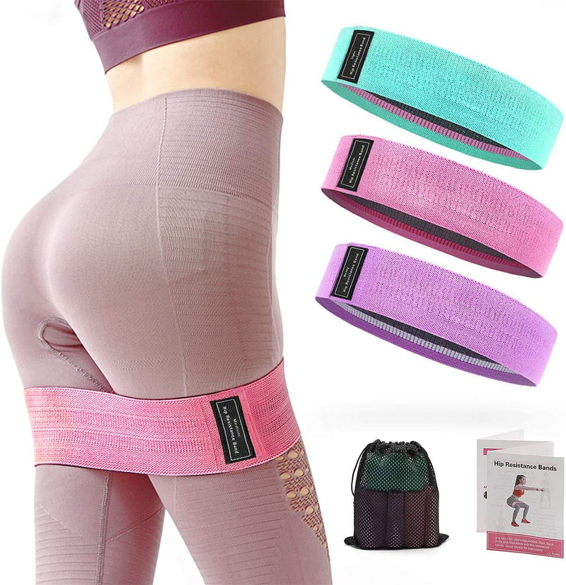 Set 3 bandas de resistencia para gluteos y piernas