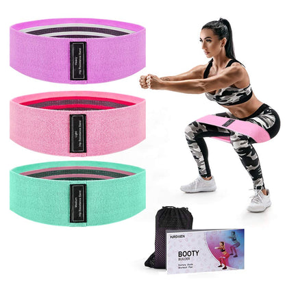 Set 3 bandas de resistencia para gluteos y piernas