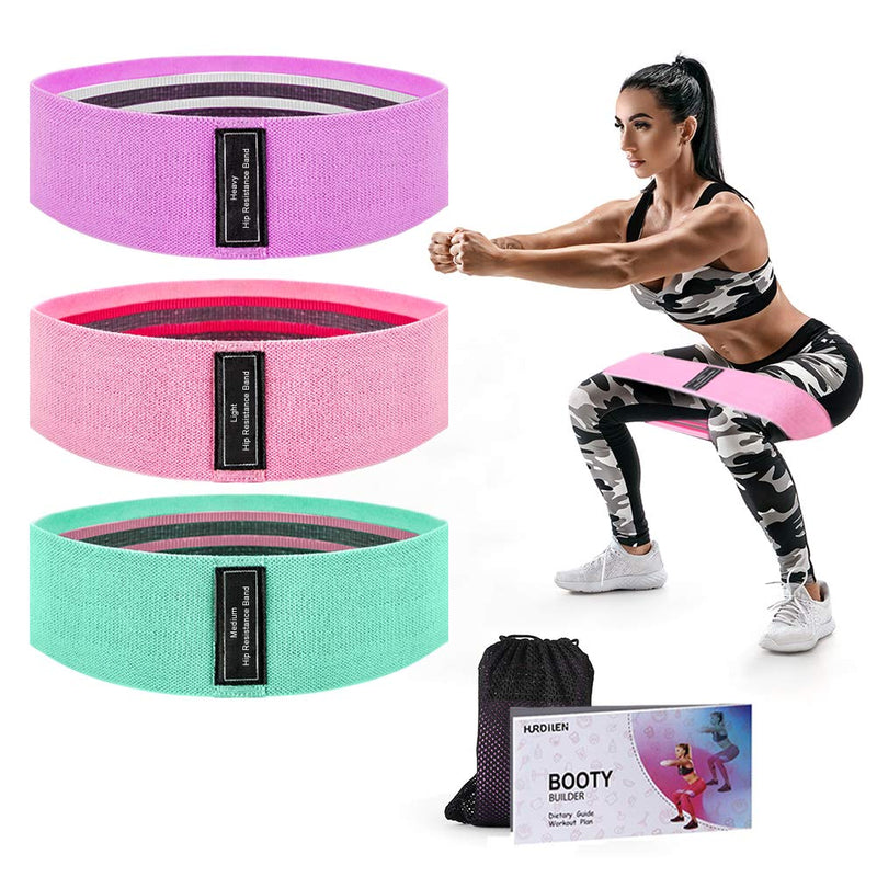 Set 3 bandas de resistencia para gluteos y piernas
