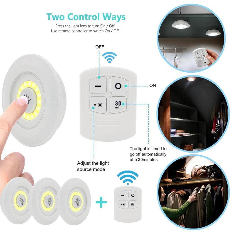 Luces led con control remoto y temporizador