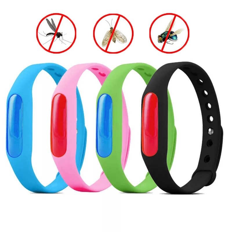 Set de 4 Pulseras Repelente de Moquitos y Zancudos