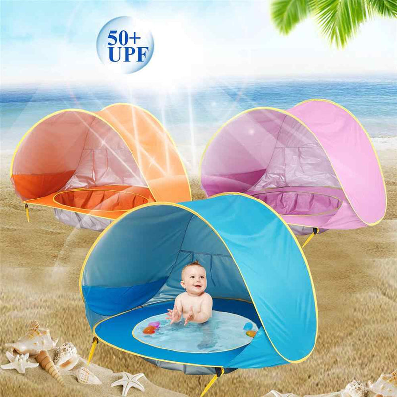 Tienda de Campaña Playa Para Bebé con Piscina Portátil, Impermeabe, Anti-uv.