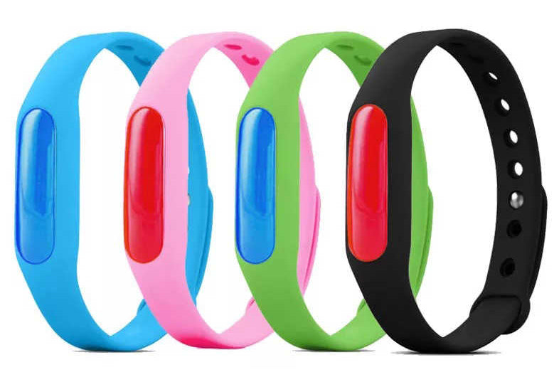 Set de 4 Pulseras Repelente de Moquitos y Zancudos