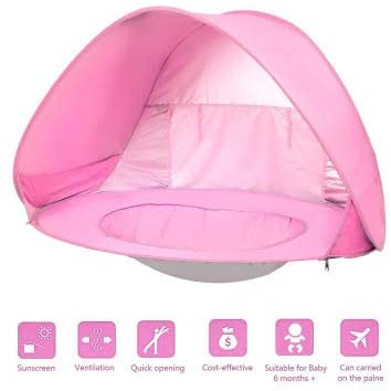 Tienda de Campaña Playa Para Bebé con Piscina Portátil, Impermeabe, Anti-uv.