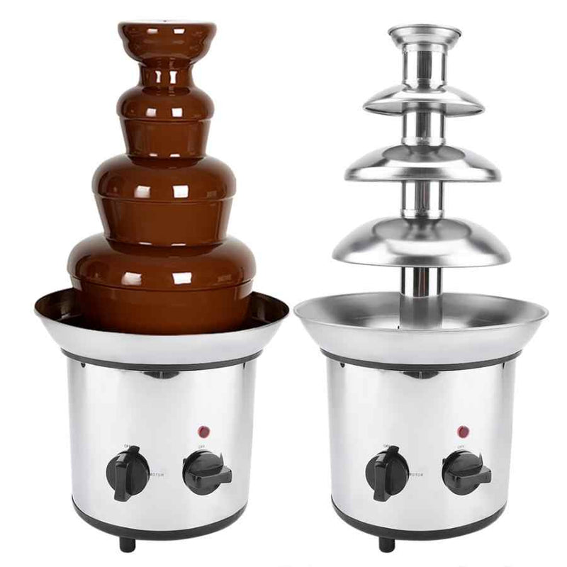 Cascada Fuente Chocolate Fondue 4 Niveles Acero Inoxidable