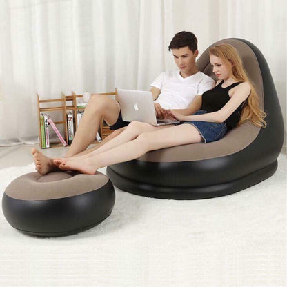 Sofá Sillón Inflable, Posa Pies