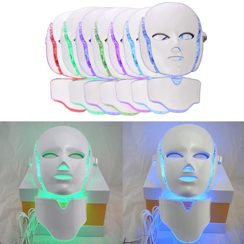 Mascara Led c/cuello, Antiarrugas, acne, lineas de expresiòn, manchas, etc