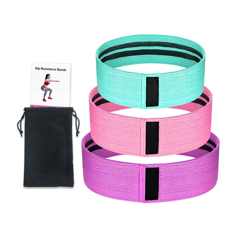 Set 3 bandas de resistencia para gluteos y piernas